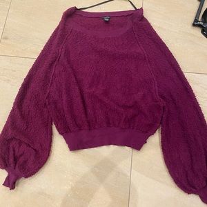 puffy sleeve sweater